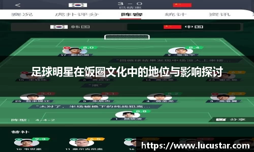 足球明星在饭圈文化中的地位与影响探讨